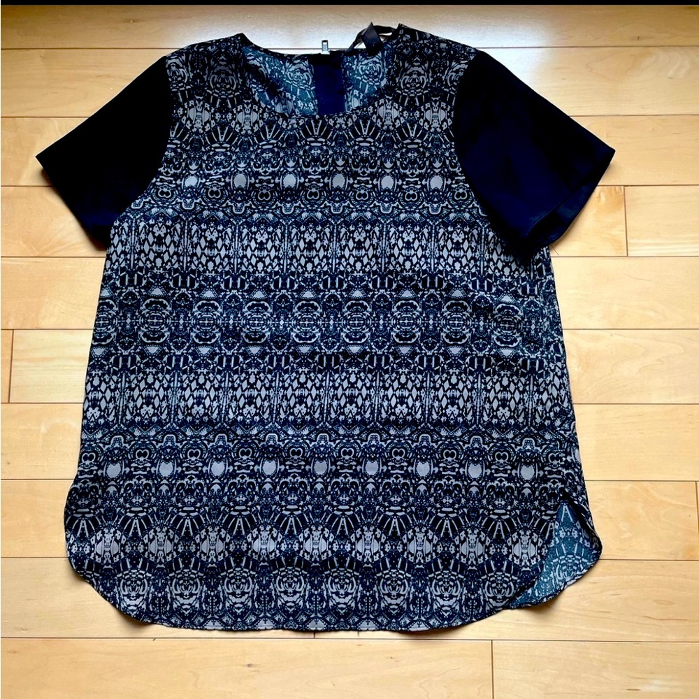 Anthropologie Charlie Jade Black Blouse Size Medium